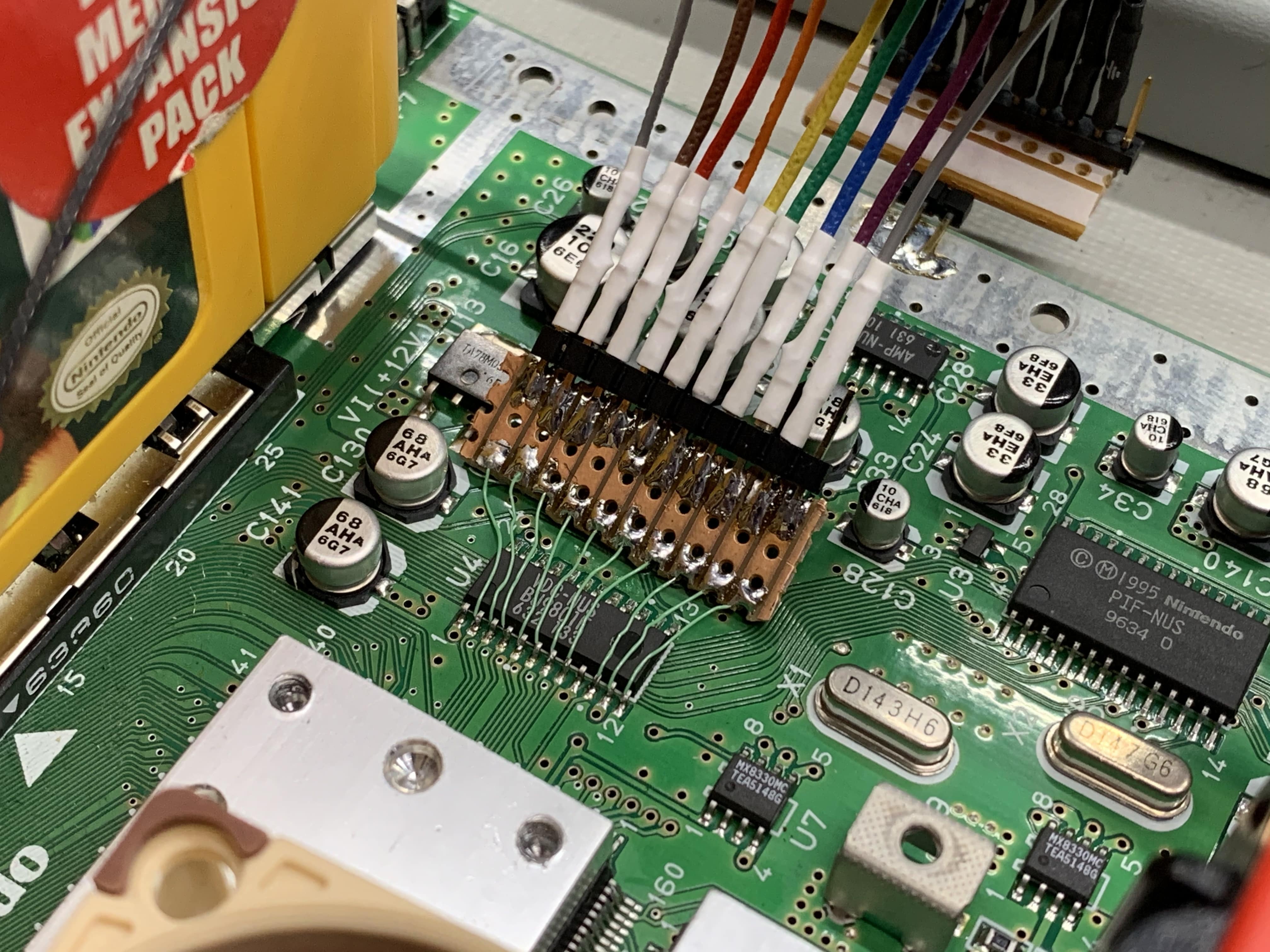 N64 JTAG and Other Test Points