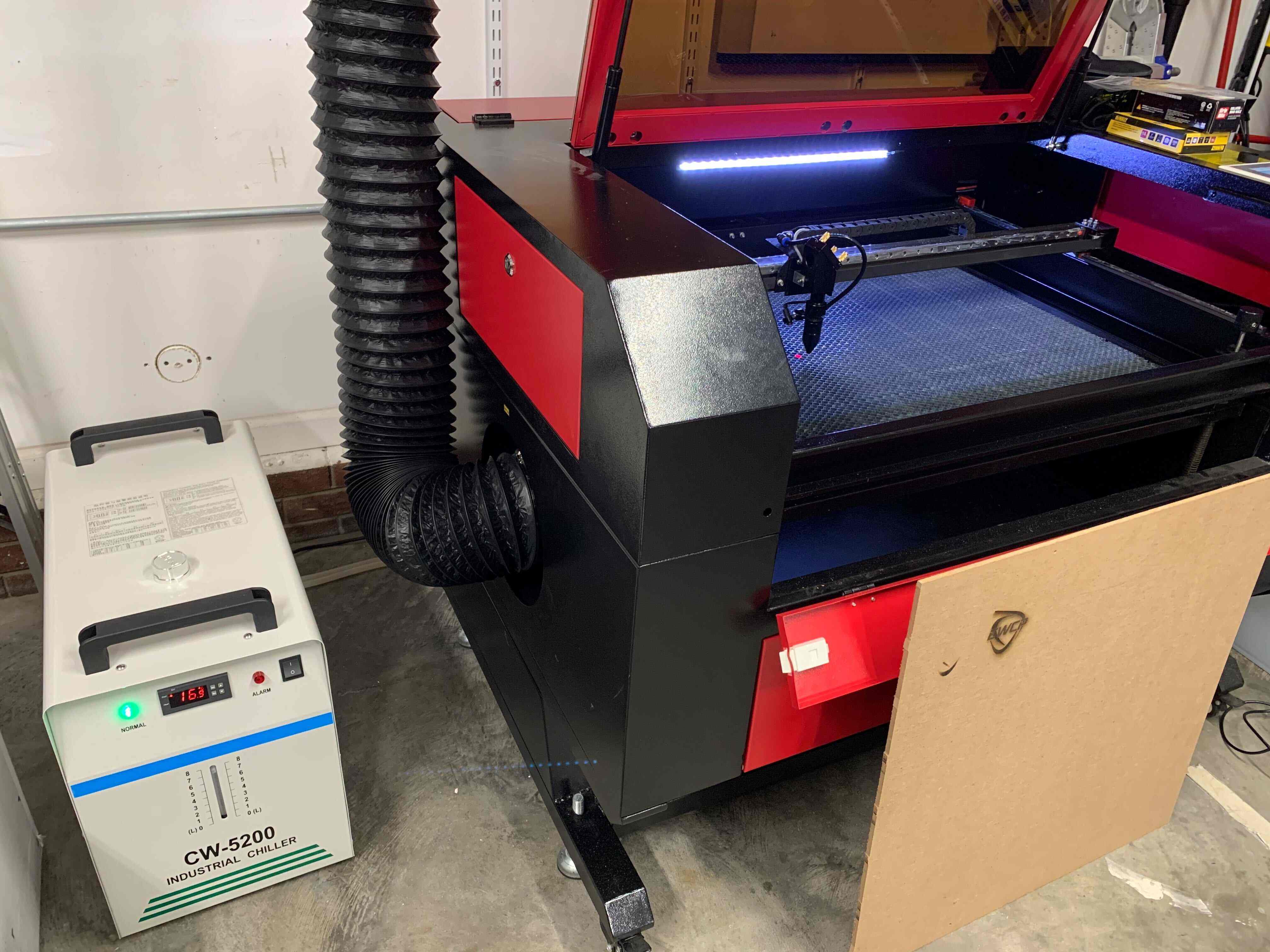 Cover Image Testing and Tuning an 80W Laser Cutter from Amazon